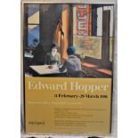 Edward Hopper 1981-Exhibition, Haywick Gallery-South Bank London-Arts Council-Fine poster framed and