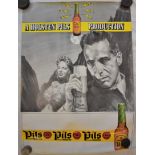Poster-Advert-'A Holston Pils production'-black and white photo effect-measurements 76cm x 50cm-