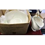 Shelley (Late Foley) wash basin and bowl Registered number: 330395, shell type design with an