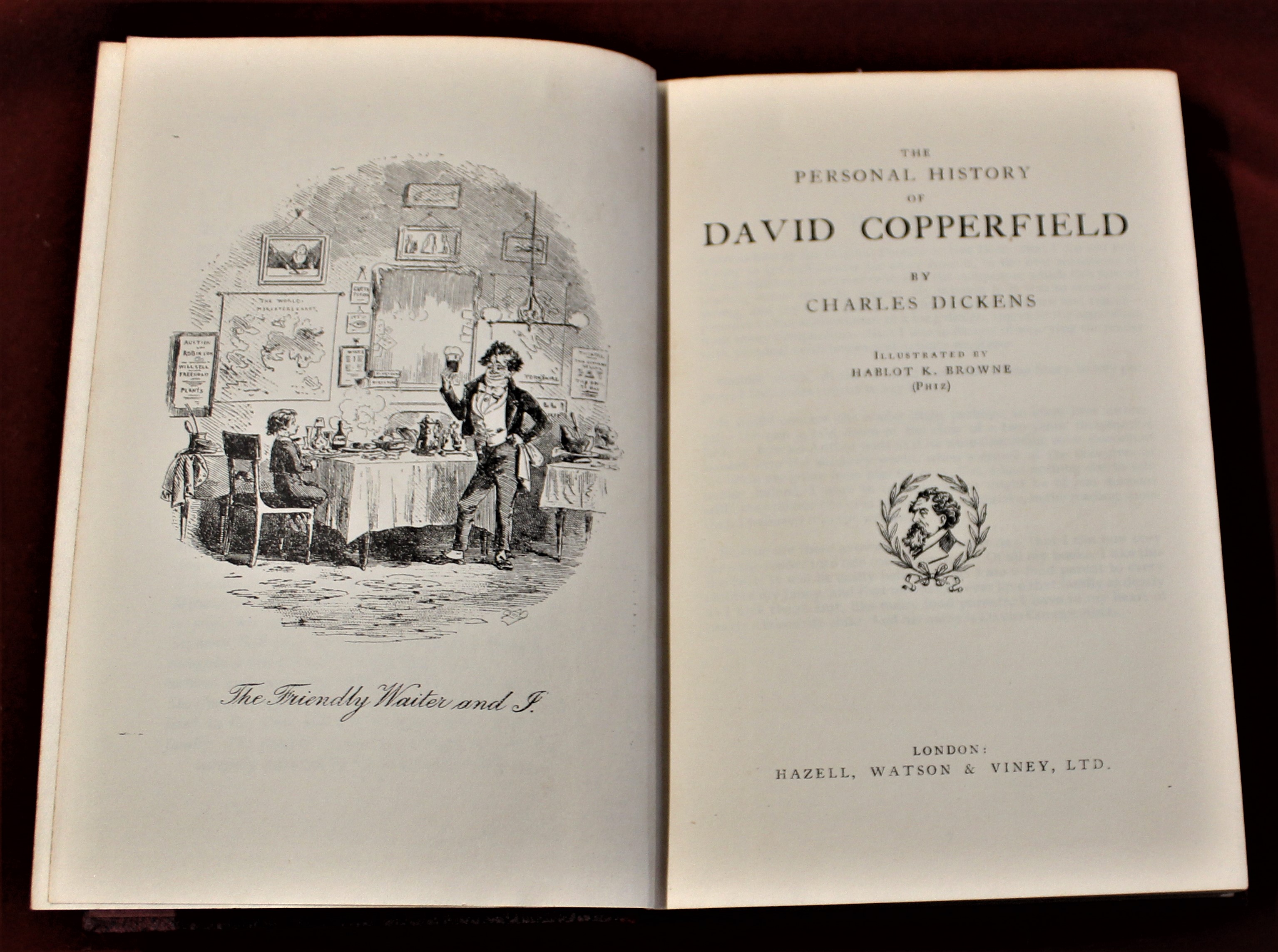 Book-Dickins-Little Dorrit-Oliver Twist Edwin Drood-Life of Dickins-David Copperfield-Pickwick - Image 5 of 5