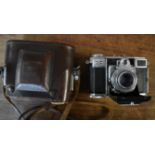 Camera Vintage Film Camera-Zeiss Lkon Folding Contessa 35mm camera in case-very good condition