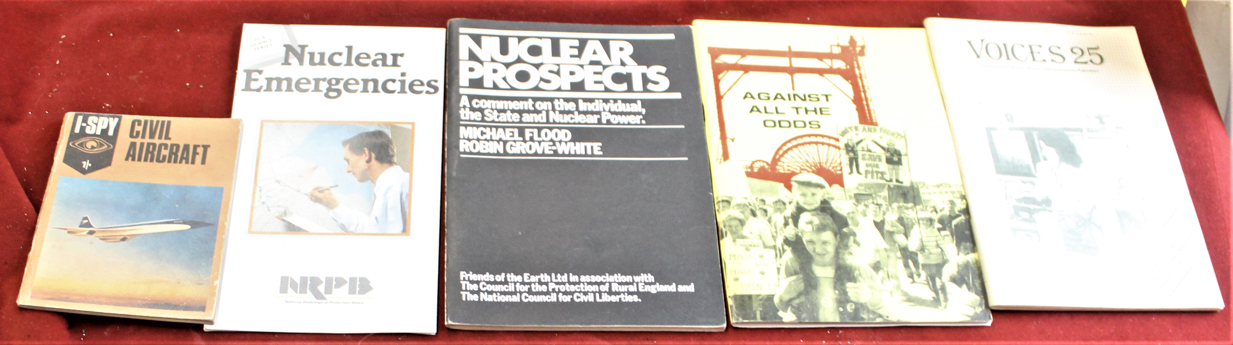 British 1980s Socialist booklets (5 in total) including 'Nuclear Emergencies', 'Nuclear Prospects'