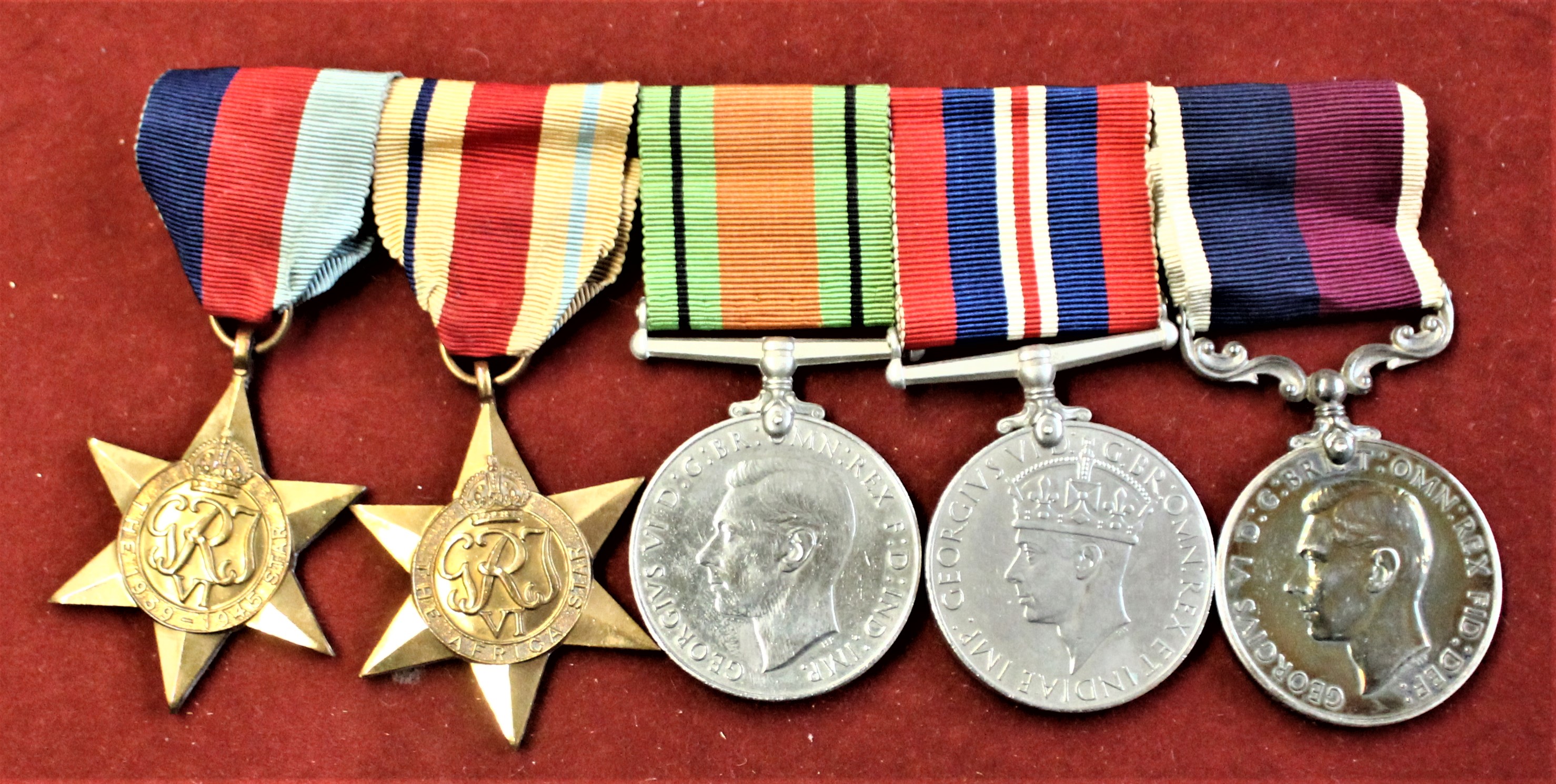 British WWII Royal Air Force group of five including 1939-1945, Africa Star, Defence Medal, 1939- - Image 5 of 5