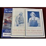 Royal Life-boat institution publications, three booklets including a 1936 "The Story of the Life-