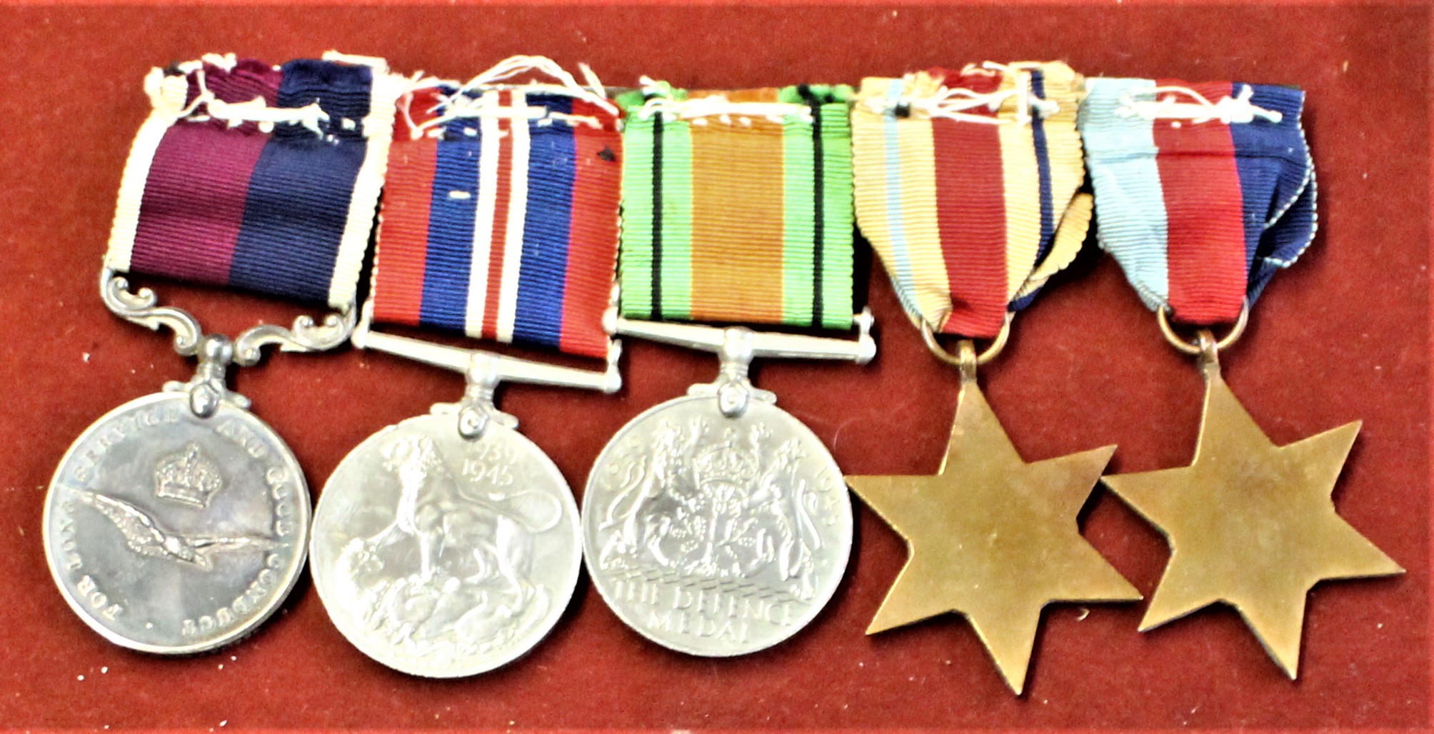 British WWII Royal Air Force group of five including 1939-1945, Africa Star, Defence Medal, 1939- - Image 4 of 5