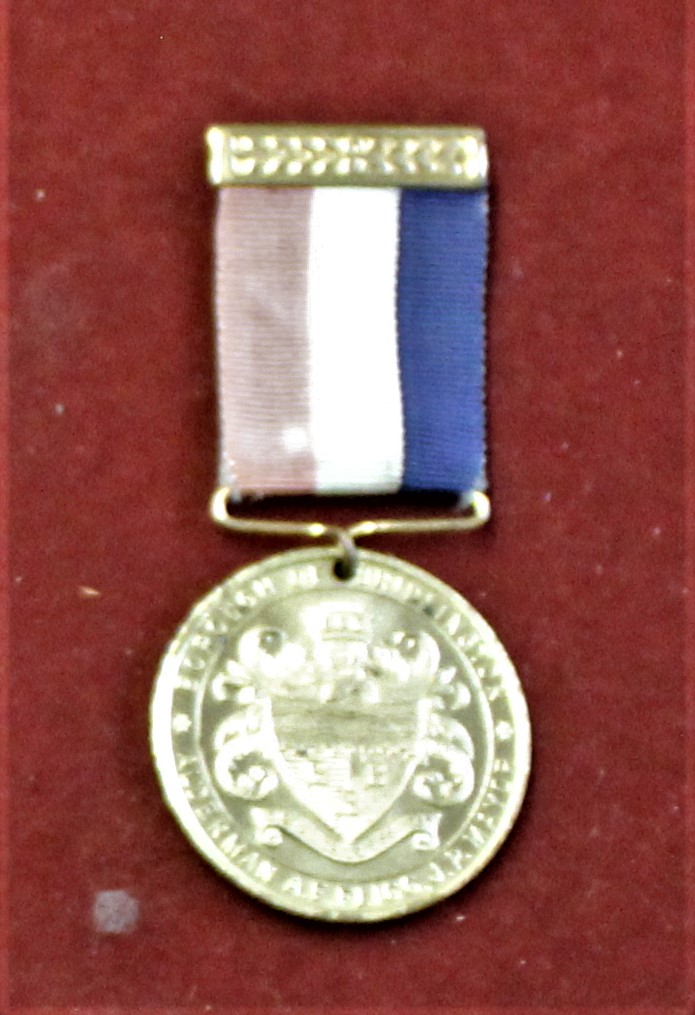 George VI Coronation medallion, reverse features a Coat of Arms and states 'Borough Of