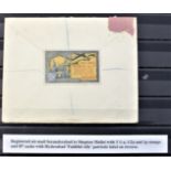 Patriotic and Propaganda Cinderella Labels - Registered Air Mail Cover-dated 1944, posted India to