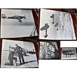 British Aircraft photographs - Large 500mm x 400mm black and white photographs of Battle of