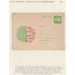 Russia 1969 un-used Michel Uso 12 and Uso 13 envelopes-Uso 12 for local correspondence with 4K green