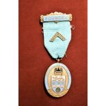 Masonic Founders Jewel for the Bedfordshire Centenary Lodge No. 9151 in gilt and enamel