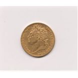 1821 King George IV Sovereign, VF, S3800