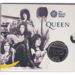 Great Britain 2020 'Queen' Music Legends £5 BUNC, Mint pack