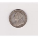 Great Britain 1900 Victoria Silver Florin, NVF