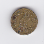 Great Britain Weight - Charles I Brass Weight, obverse: portrait, Reverse 10/5, below crown