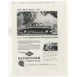 Riley Pathfinder-'The Best Riley Yet'-five full page 1955 advertisement-black and white