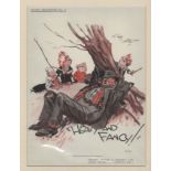 Vintage Colour Print - 'Heavy and Fancy' Trade Travesties No.3, Published Spencer, Turner &