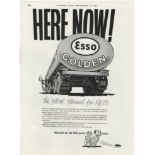 Esso Golden 1959-full page-black and white as dvertisement-'Here Now'-the petrol planned for 1963-9"