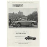 Aston Martin DB2-4-MKII 1955-full page black and white advertisement -very fine 9" x 12"