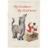 Guinness 1946-full colour page advertisement-My Goodness-My Guinness - Circus Routine-by J.Gilroy