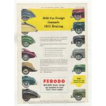 Ferodo Anti-Fade Brake Linings 1954-full page advertisement-Ferodo Brakes are standard in most -