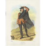 Ackerman Vintage colour print-'Clan Colquhon' R.R.Mc Ian-printer L.Dickinson Lith-11" x 15" approx.