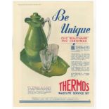 Thermos 1931- full colour page advertisement 'Thermos Bakelite Service Set 'No7'-8.1/2" x 11"