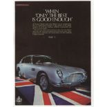 Aston Martin 1968-full page colour advertisement-classic 9" x 12" approx.