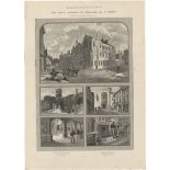 Rugby School 1891-full page black and white prints-school views (2) Great School of England 12" x