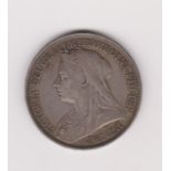 Great Britain 1897 LXI Victoria Silver Crown, VF