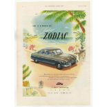 Zephyr Zodiac 1953-Full page colour advertisement -'This is a Lovely Car 'Zephyr Zodiac (won the