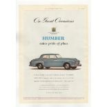 Humber Super Snipe 1953-full page advertisement-Humber Limited-Coventry-10" x 14"