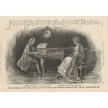 John Brinsmead + Sons-Pianos-Very landscape black and white advertisement -'Sing Me |Your Song O!-