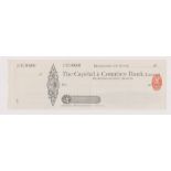 Capital & Counties Bank Limited, Bradford-On-Avon. Mint, order with c/foil, RO 23.2.97. Black on