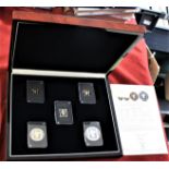 Penny Black four coin set, Queen Victoria 200th Anniversary Edition, made by the Dublin Mint with