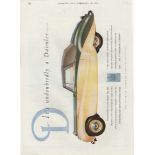 Daimler 2.1/2 litre Special - Sports Coupe, colour advert (12.1/2" x 9.1/2") approx. Country Life