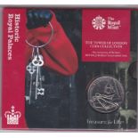 Great Britain 2019 £5 Historic Royal Palaces, Tower of London - The Ceremony of the Keys, BUNC,