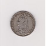 Great Britain 1892 Victoria Silver Crown, good fine