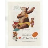 Wright's Coal Tar Soap 1951-full page advertisement -'Bears Washing! Wright's Is Right For Everyone'