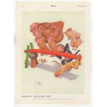 Lawson Wood Comic Print 1934-Gran'Pops Nutcracker Suite-full page colour print