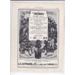 Thermos Flase 1914-full page black and white advertisement-A.E.Gutman + Co London-8.1/2" x 11"