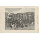 Siberia 1891-full page black and white print-'Sketches in Siberia' by Julius Price (Special