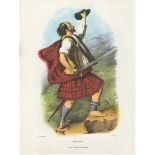 Ackerman Vintage colour print-Clan Macduff R.R Mc Ian, printer W.Bosley Litho 11" x 15" approx.