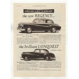 Daimler Cars to see at the Motor Show 1954-black and white full page advertisement-'The New