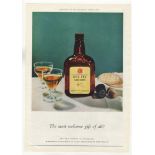 Dry Fly Sherry 1960's-full page colour advertisement-very fine-102 x 14" approx.