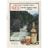 Schenley-Old Fine/Canadian Whisky 1959-full page colour advertisement-very fine 10" x 14" approx.