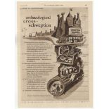 Schweppes 1951- Archaeological Cross-Schweption-Classic intergang full page advertisement clever