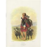 Ackerman Vintage colour print-'Clan Grant' R.R. Mc Ian, printer L Dickinson-litho 11" x 15" approx.