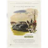 Morris Motors Ltd 1951-full page colour advertisement -'In a Class of it's Own for 'Quality First