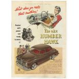 Humber Hawk 1954-full page colour advertisement-The O.H.V Humber Hawk-Humber Ltd-10" x 14"