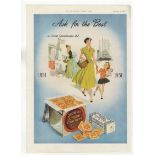 Jacob Cream Crackers 1951-Centonial advertising poster-full page colour - 'Ask For The Best'-10" x